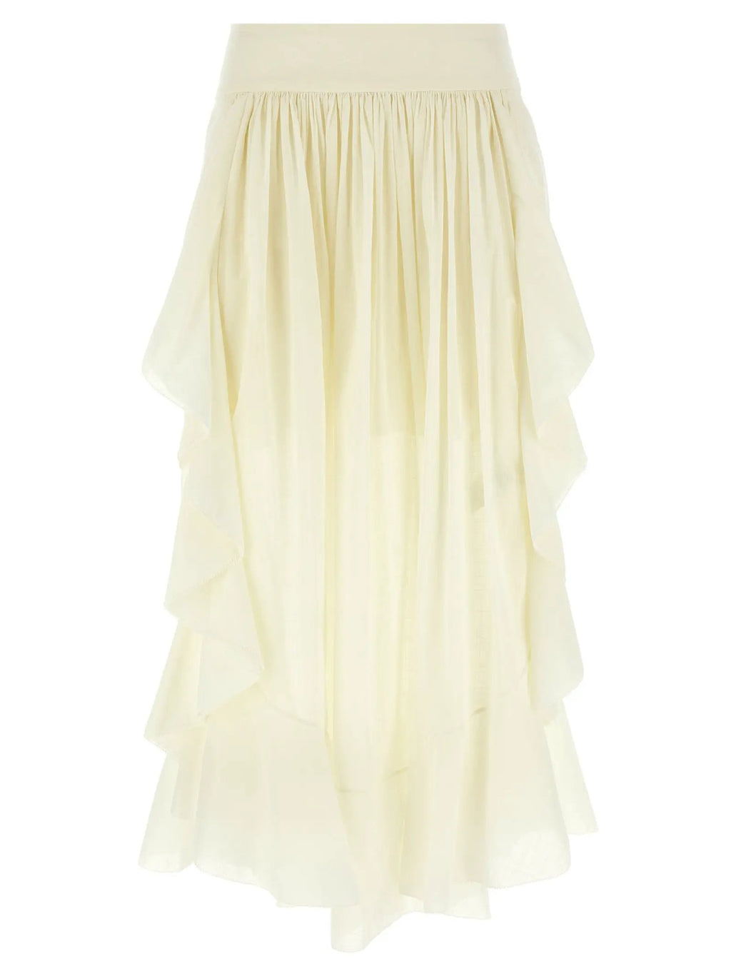 Zimmermann White Cotton Mini Skirt