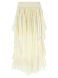 Zimmermann White Cotton Mini Skirt