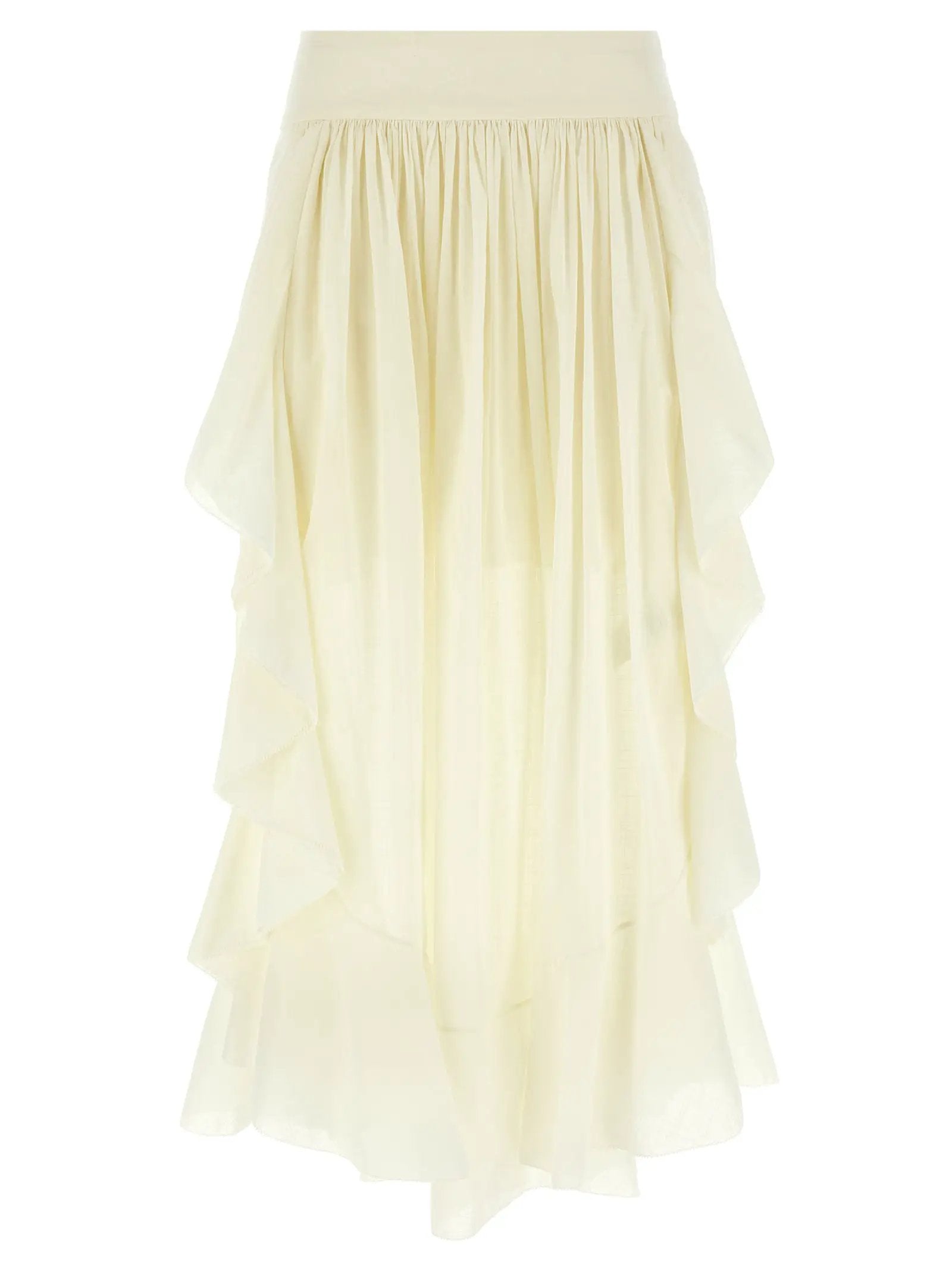 Zimmermann White Cotton Mini Skirt