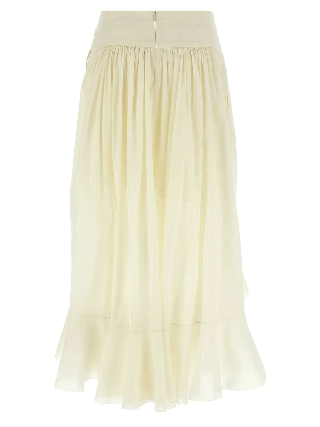 Zimmermann White Cotton Mini Skirt