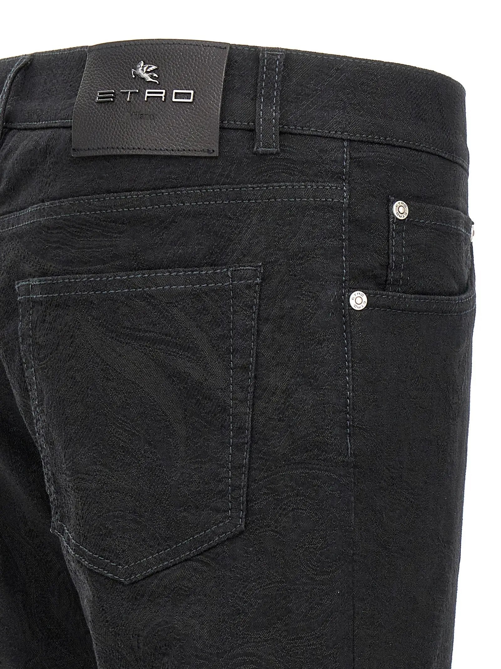 Etro Black Cotton Jeans Denim