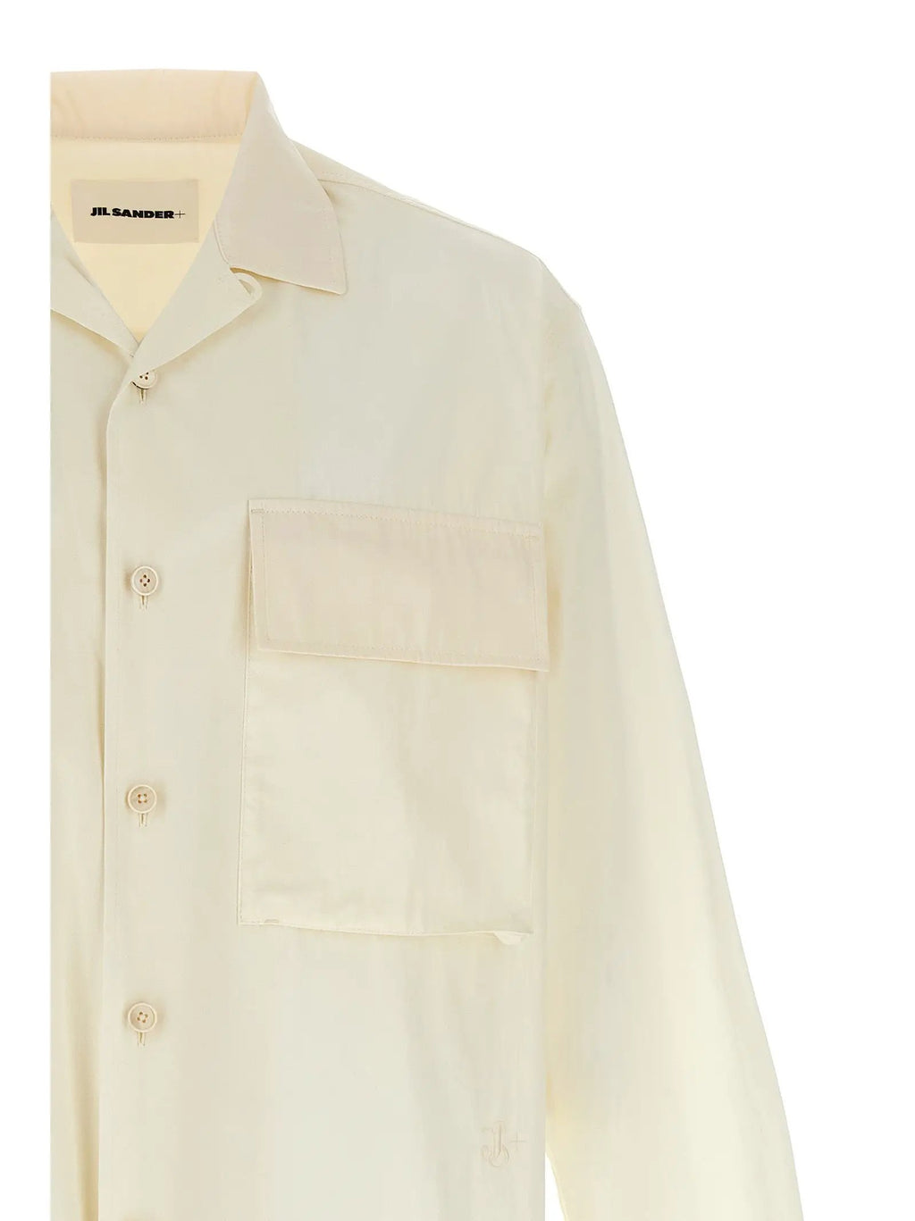 Jil Sander White Cotton Blouse
