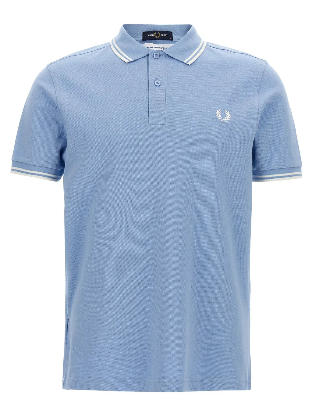 Comme Des Garçons Blue Cotton Polo Shirt