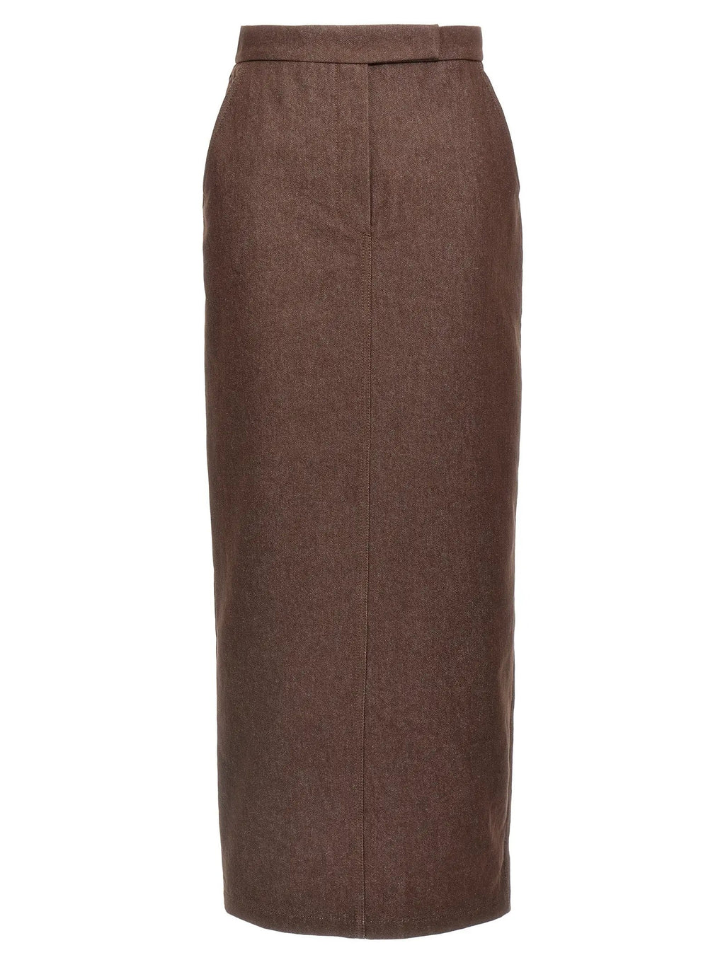 Max Mara Brown Cotton Mini Skirt