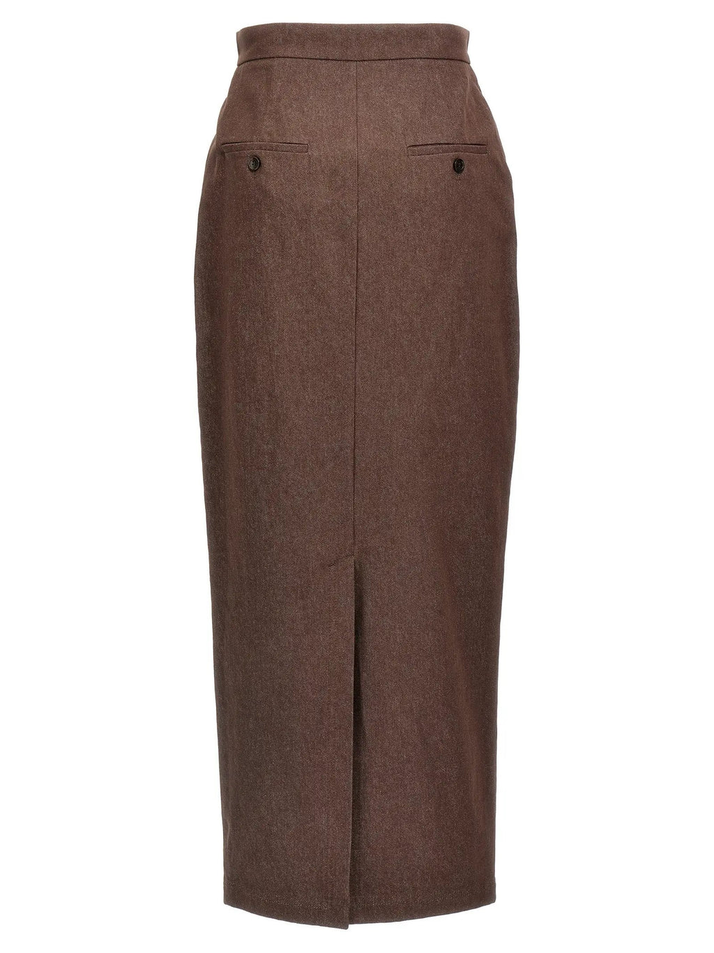 Max Mara Brown Cotton Mini Skirt