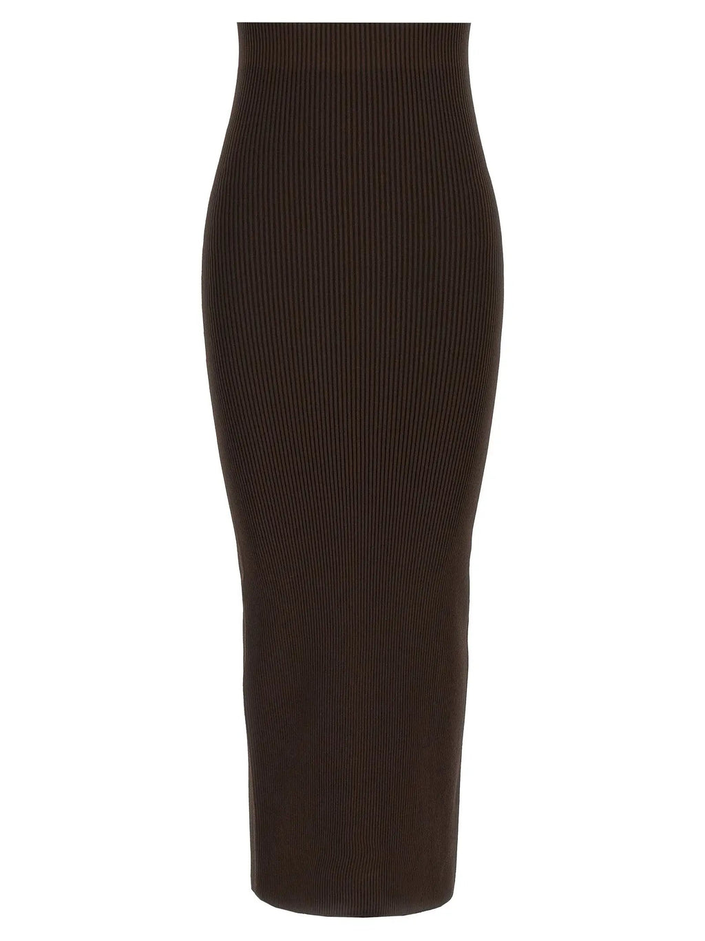 Max Mara Brown Viscose Mini Skirt