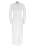 Max Mara White Cotton Long Dress