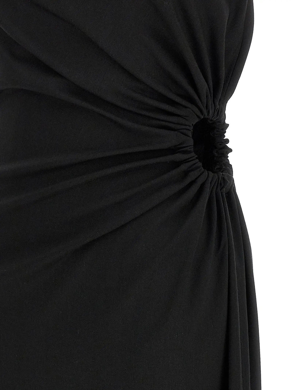 Max Mara Black Virgin Wool Long Dress