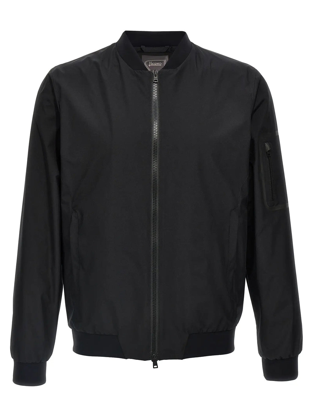 Herno Black Polyester Bomber