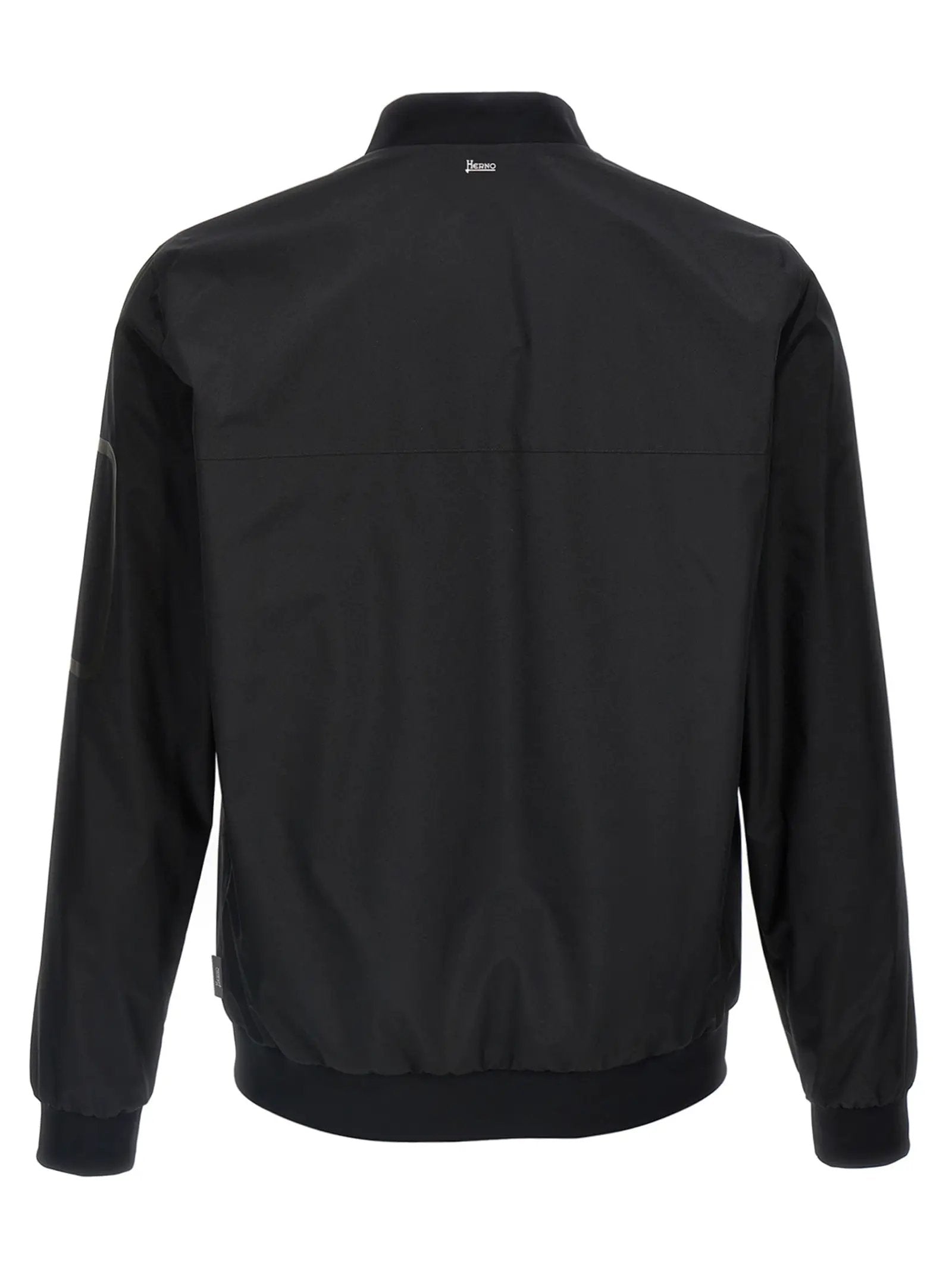 Herno Black Polyester Bomber