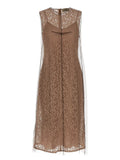 Fendi Beige Cotton Midi Dress