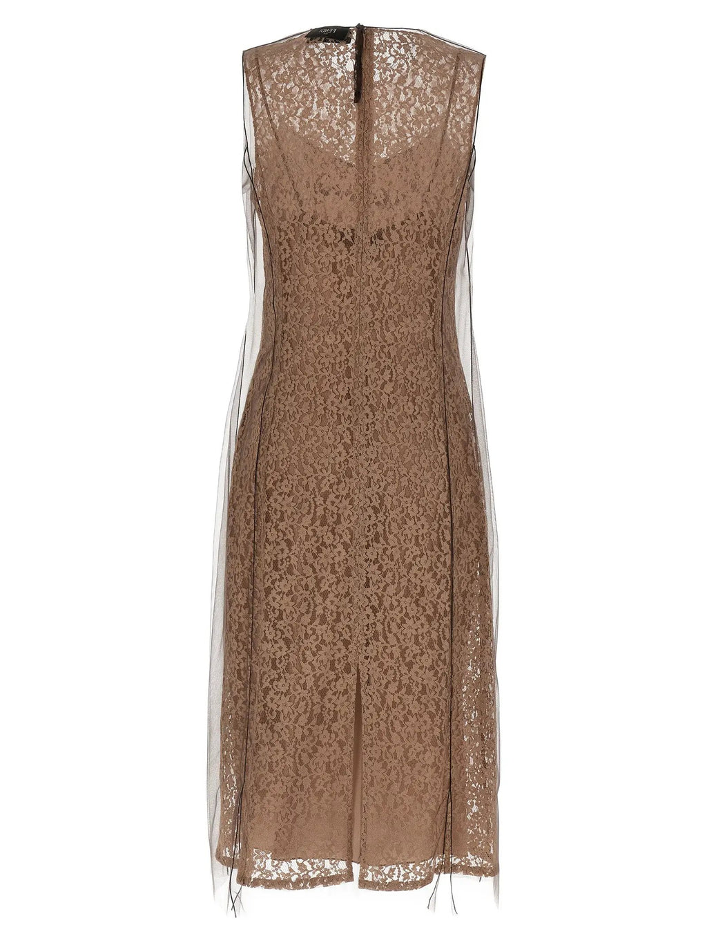 Fendi Beige Cotton Midi Dress