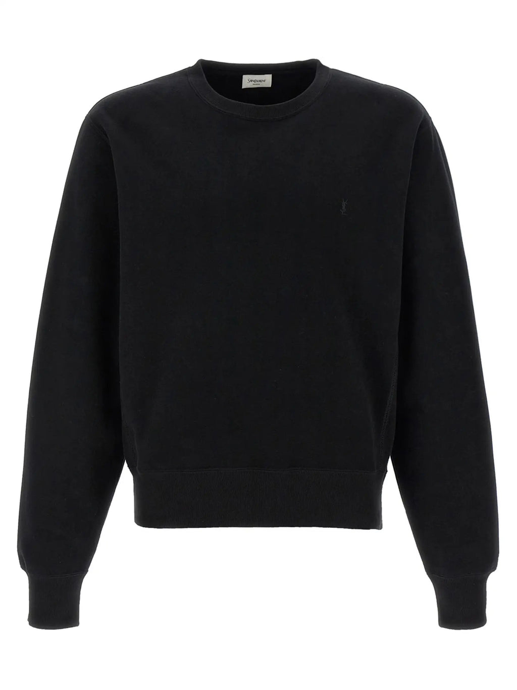 Saint Laurent Black Cotton Sweatshirt