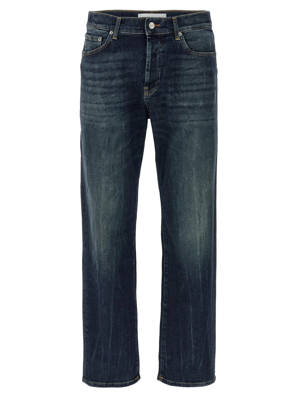 Department 5 Blue Cotton Straight-Leg Jeans