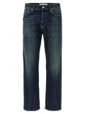 Department 5 Blue Cotton Straight-Leg Jeans