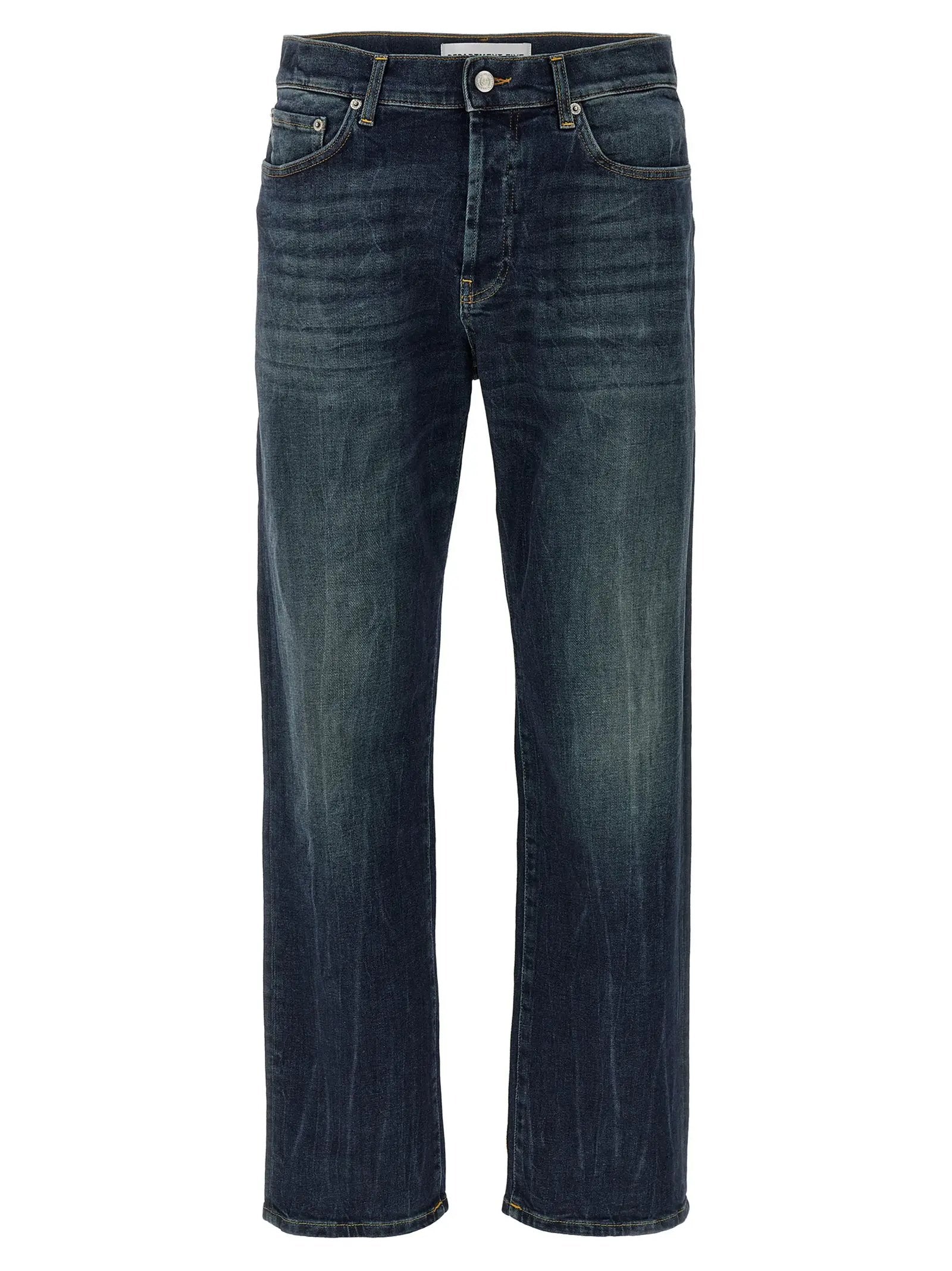 Department 5 Blue Cotton Straight-Leg Jeans