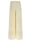 Max Mara White Flax Casual Pants
