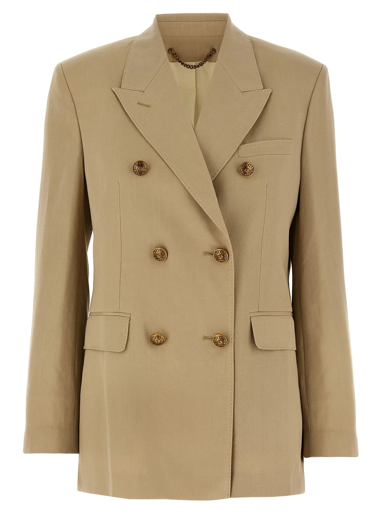 Golden Goose Beige Virgin Wool Blazer