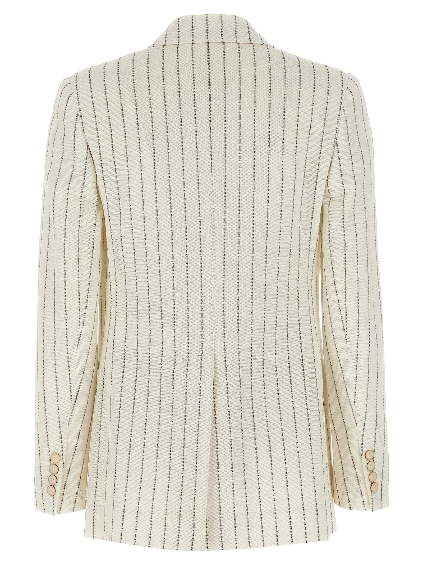 Max Mara White Cotton Blazer