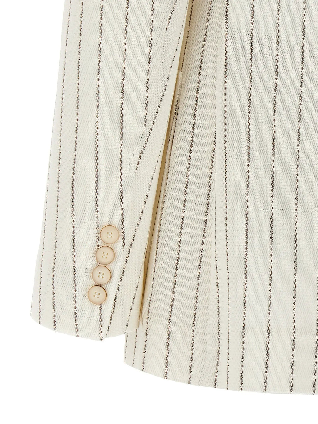 Max Mara White Cotton Blazer