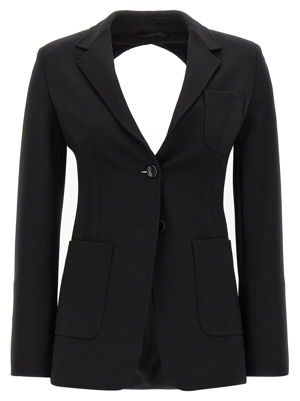 Max Mara Black Viscose Blazer