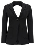 Max Mara Black Viscose Blazer