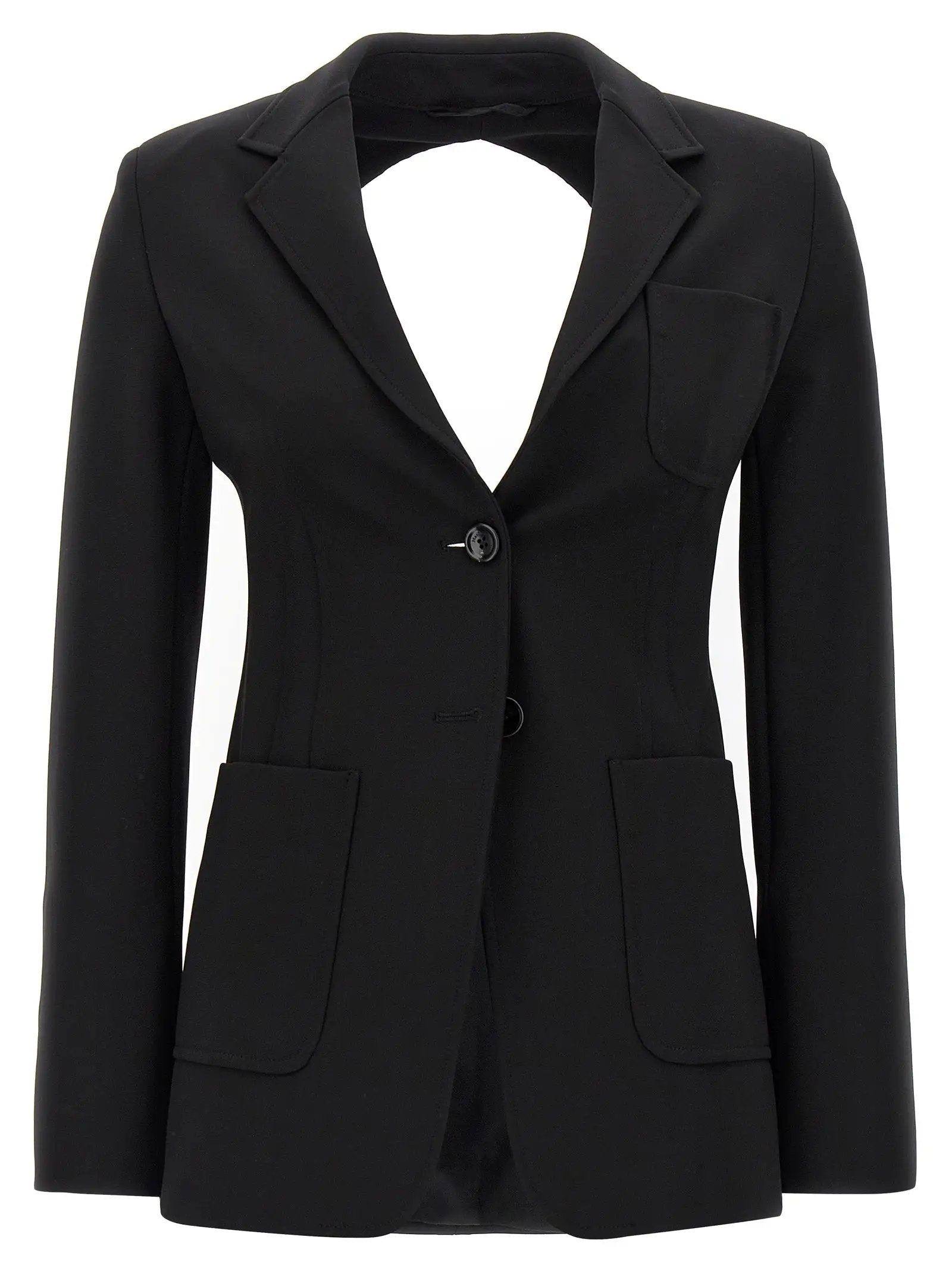 Max Mara Black Viscose Blazer