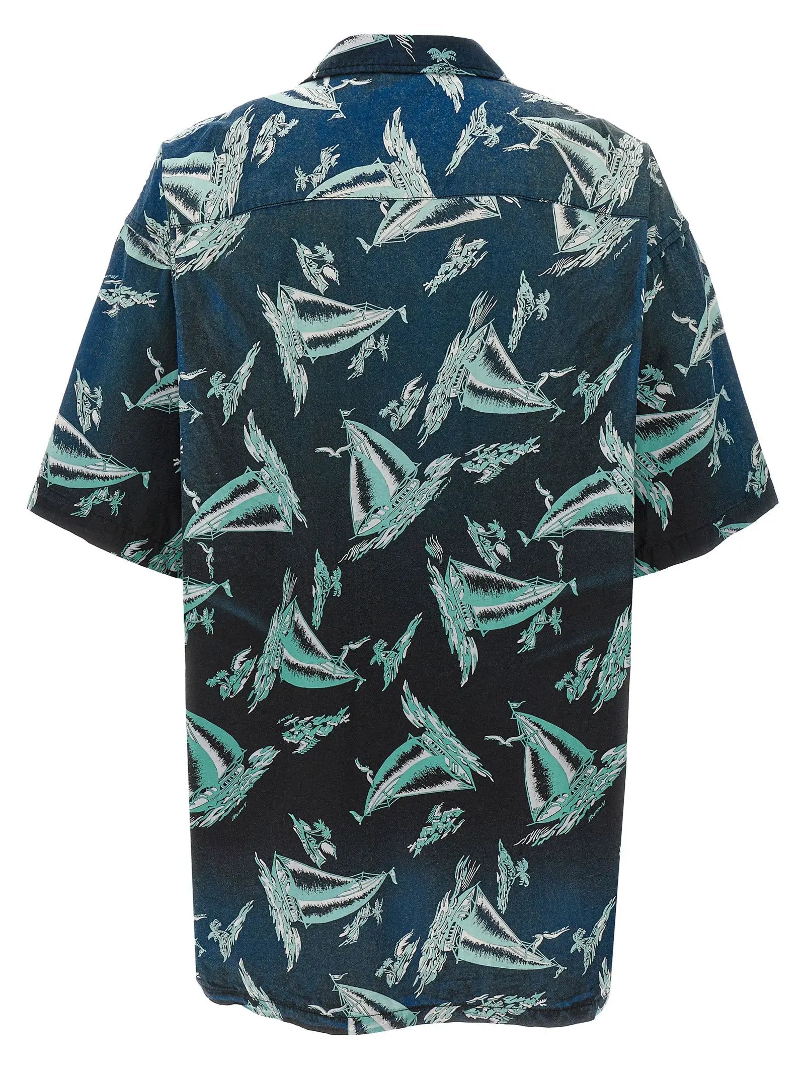 Maison Mihara Yasuhiro Blue Rayon Blouse