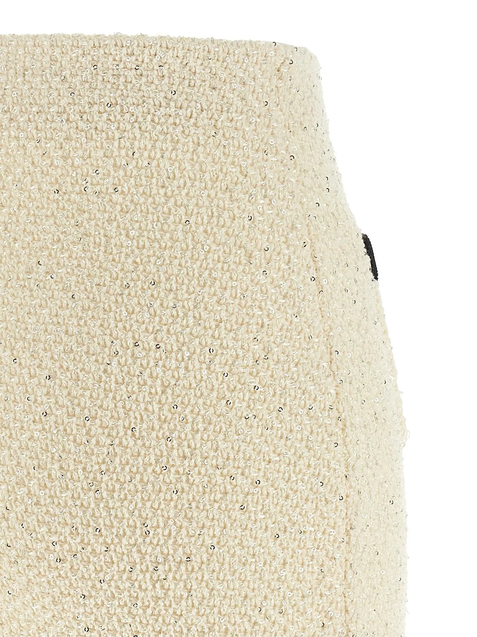 Self-Portrait Bicolor Cotton Long Skirt