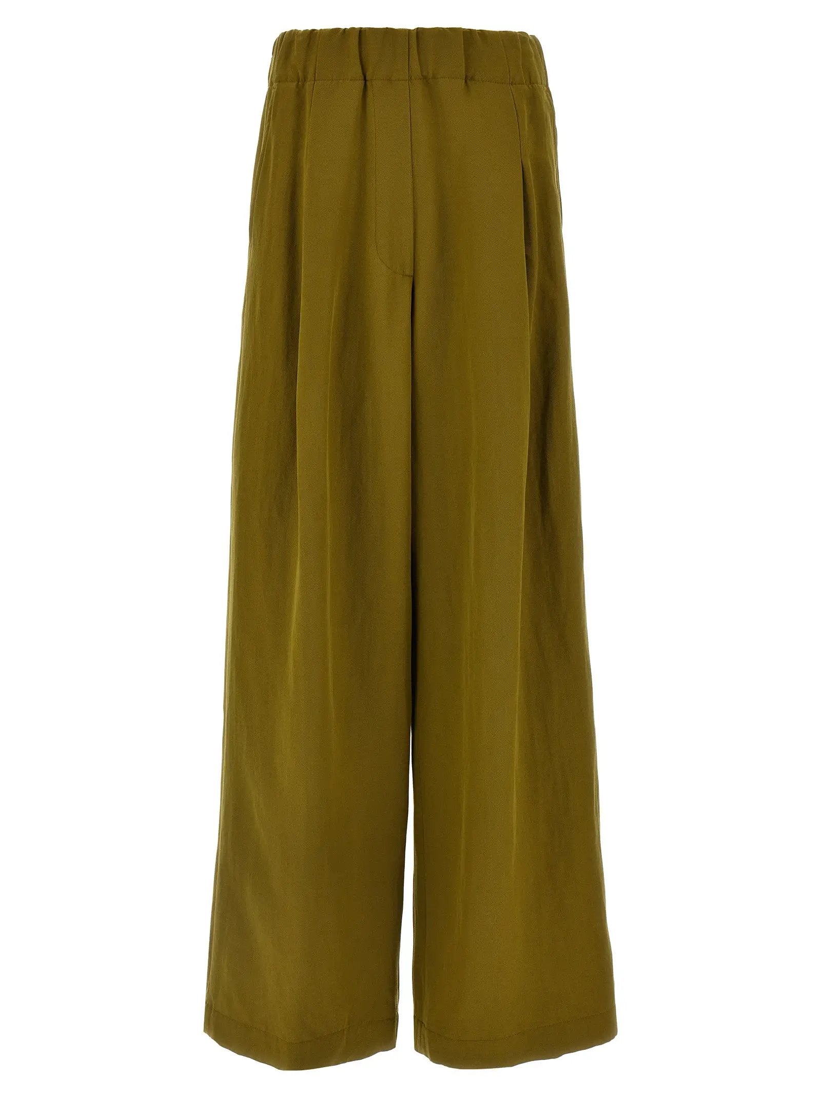 Dries Van Noten Bicolor Wool Casual Pants