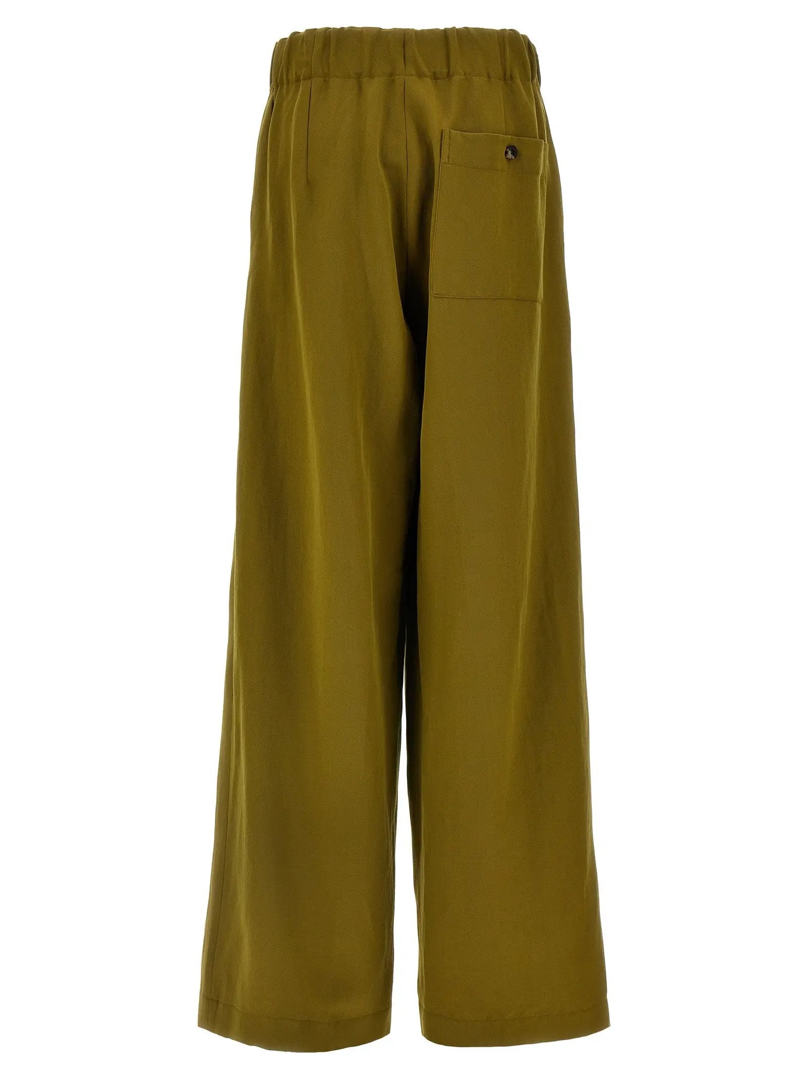 Dries Van Noten Bicolor Wool Casual Pants