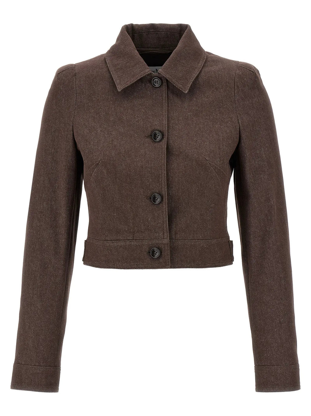 Max Mara Brown Cotton Blazer