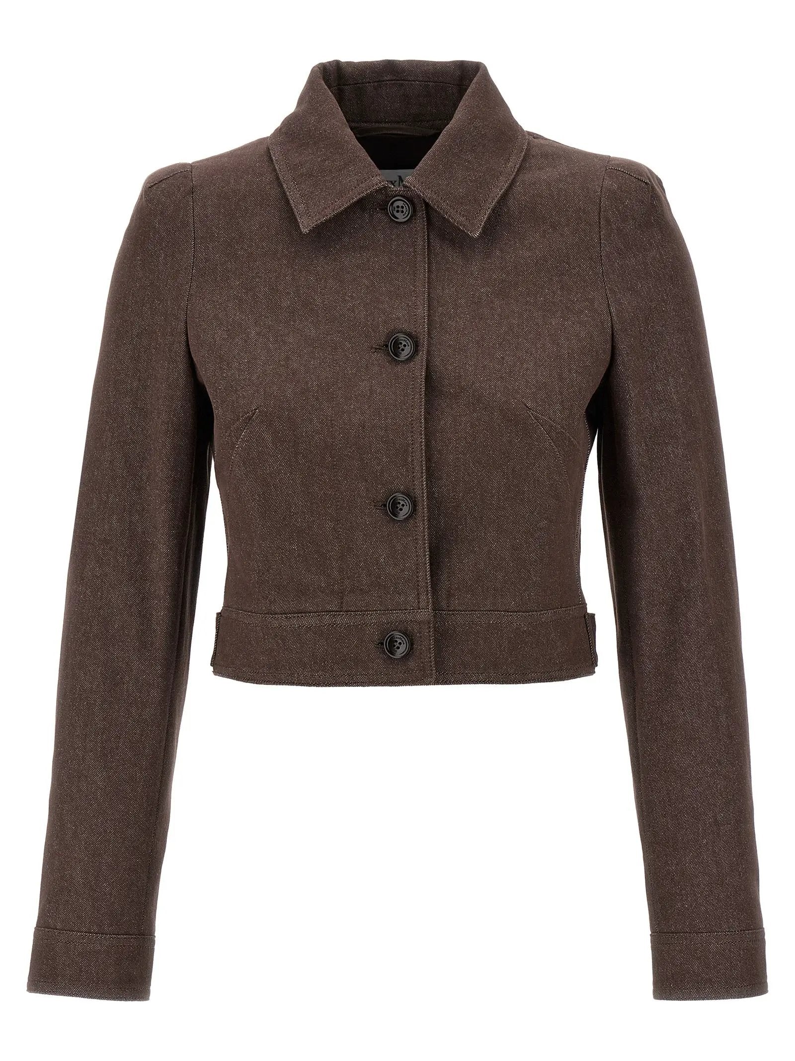 Max Mara Brown Cotton Blazer