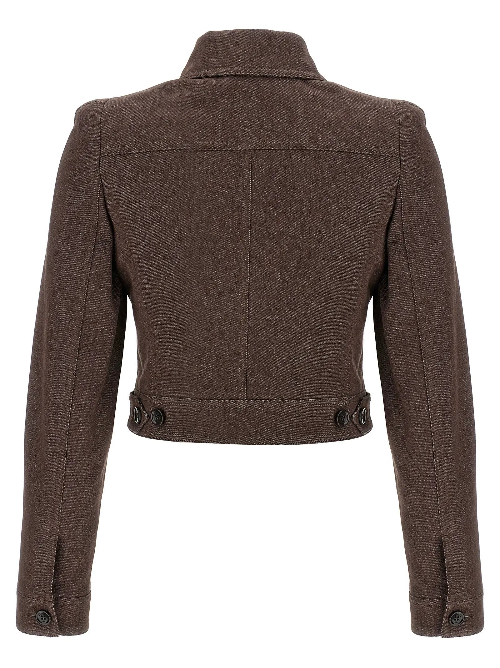 Max Mara Brown Cotton Blazer