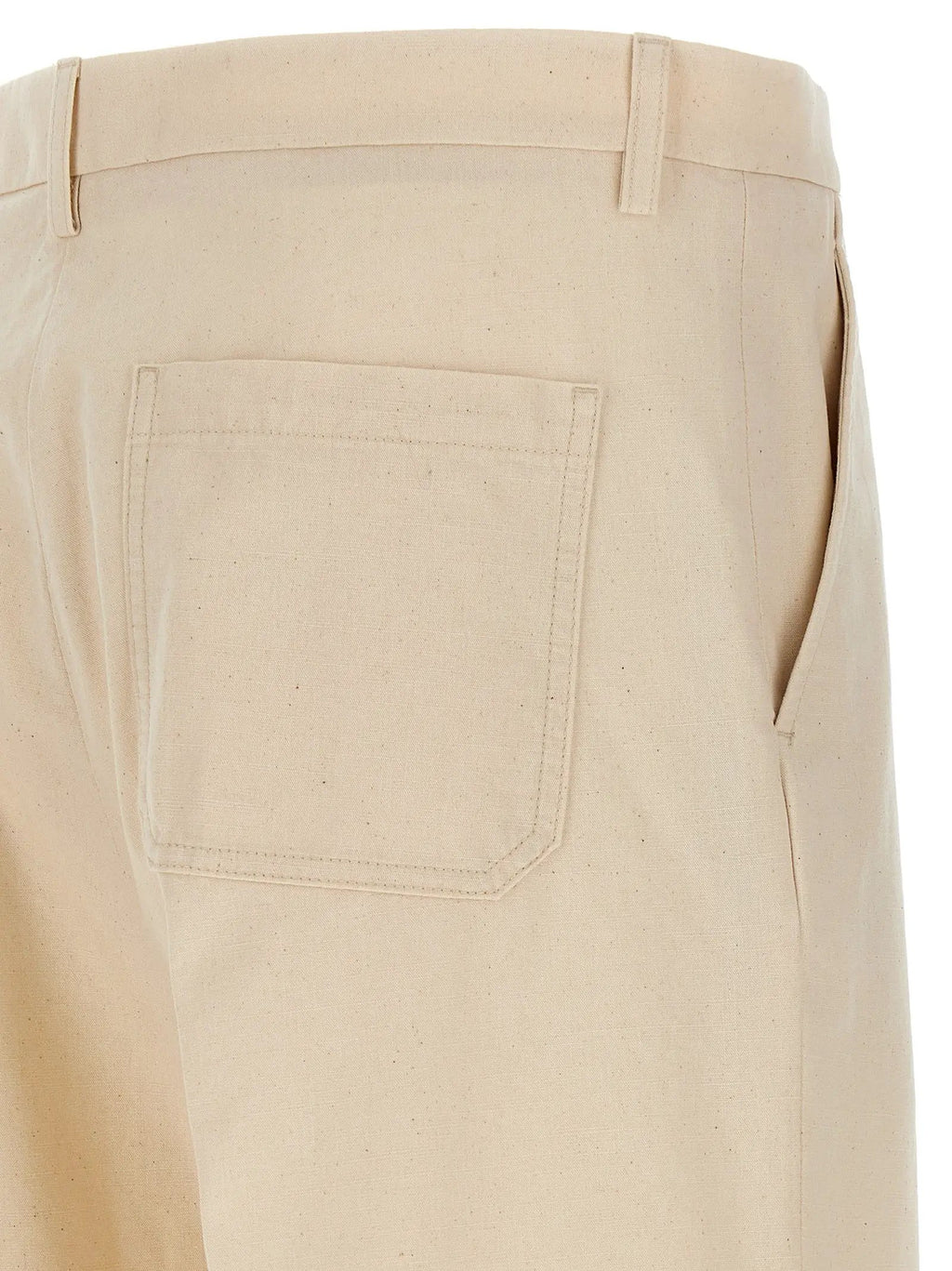 Valentino Garavani Beige Cotton Casual Pants