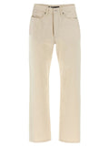 Jil Sander Beige Cotton Jeans Denim