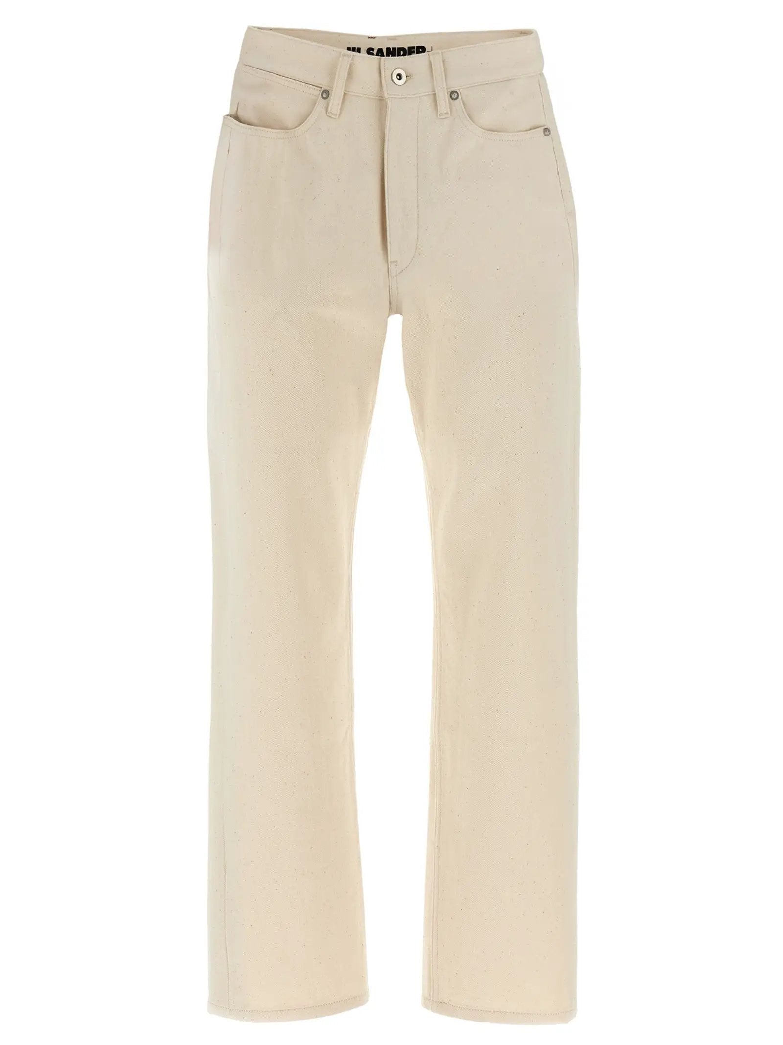 Jil Sander Beige Cotton Jeans Denim