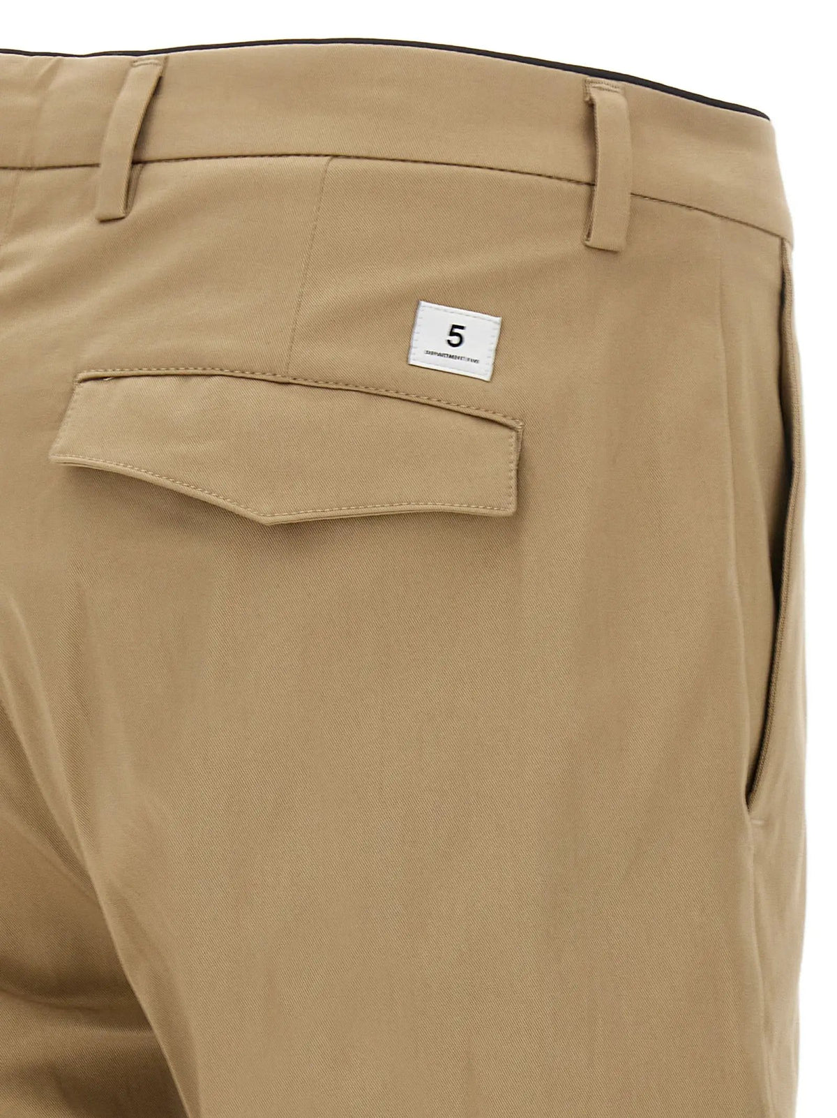 Department 5 Beige Cotton Cropped Pants
