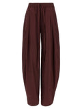 The Andamane Bordeaux Polyester Casual Pants