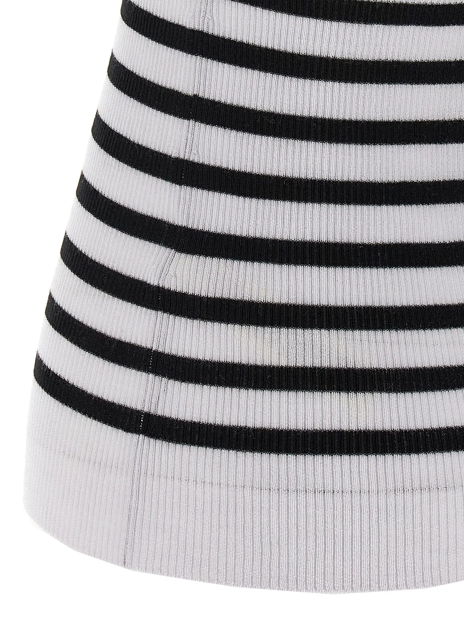 Khaite Bicolor Wool Sleeveles T-Shirt