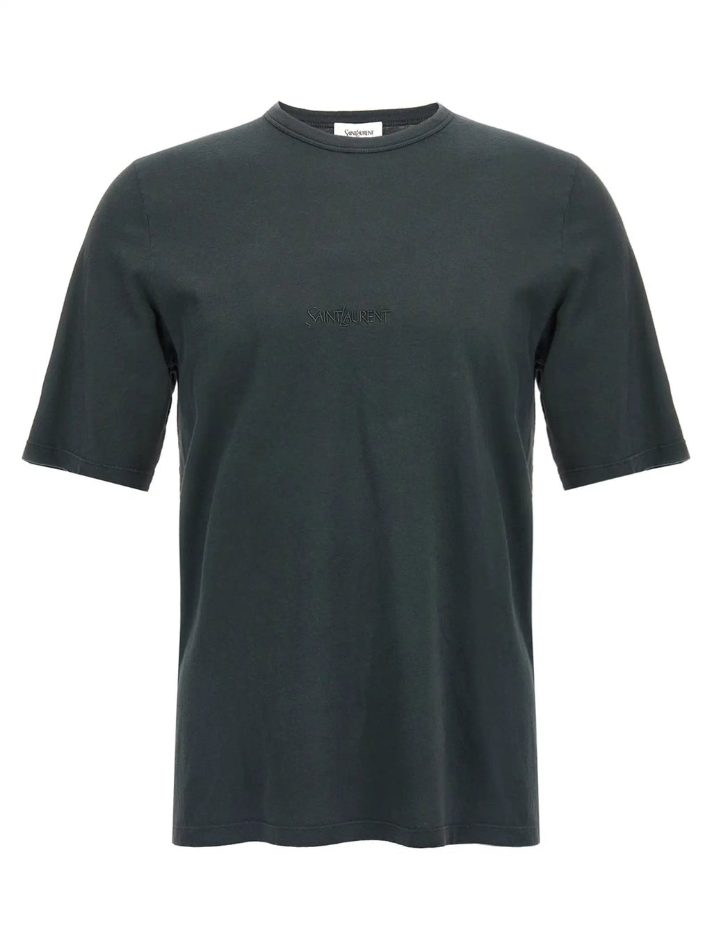 Saint Laurent Black Cotton T-Shirt