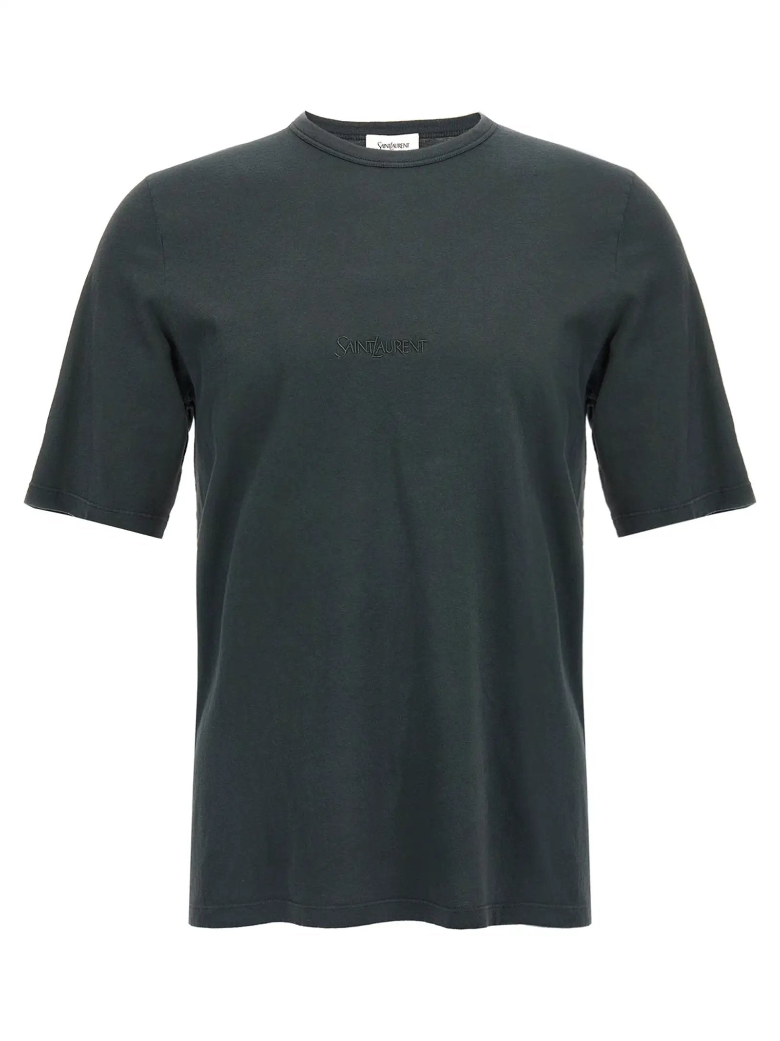 Saint Laurent Black Cotton T-Shirt