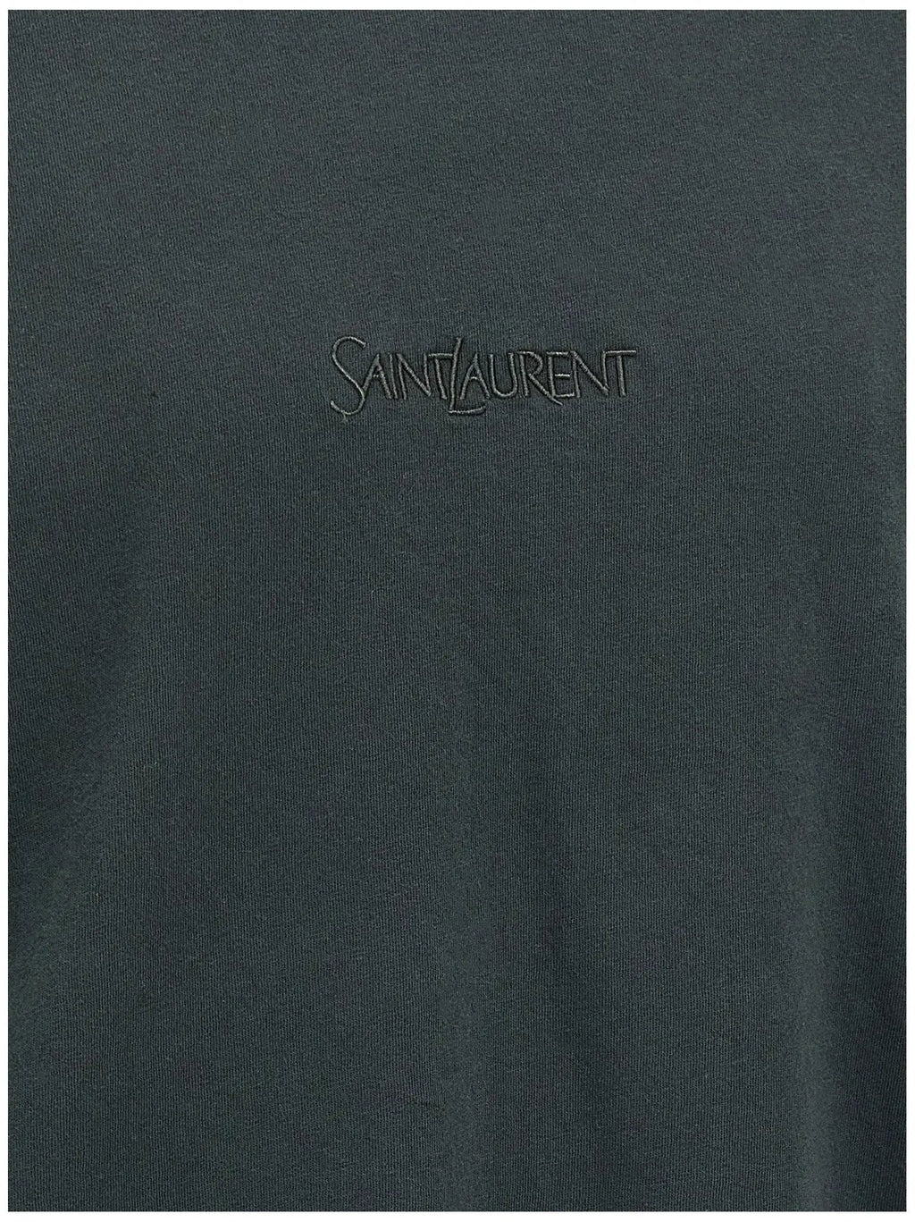 Saint Laurent Black Cotton T-Shirt