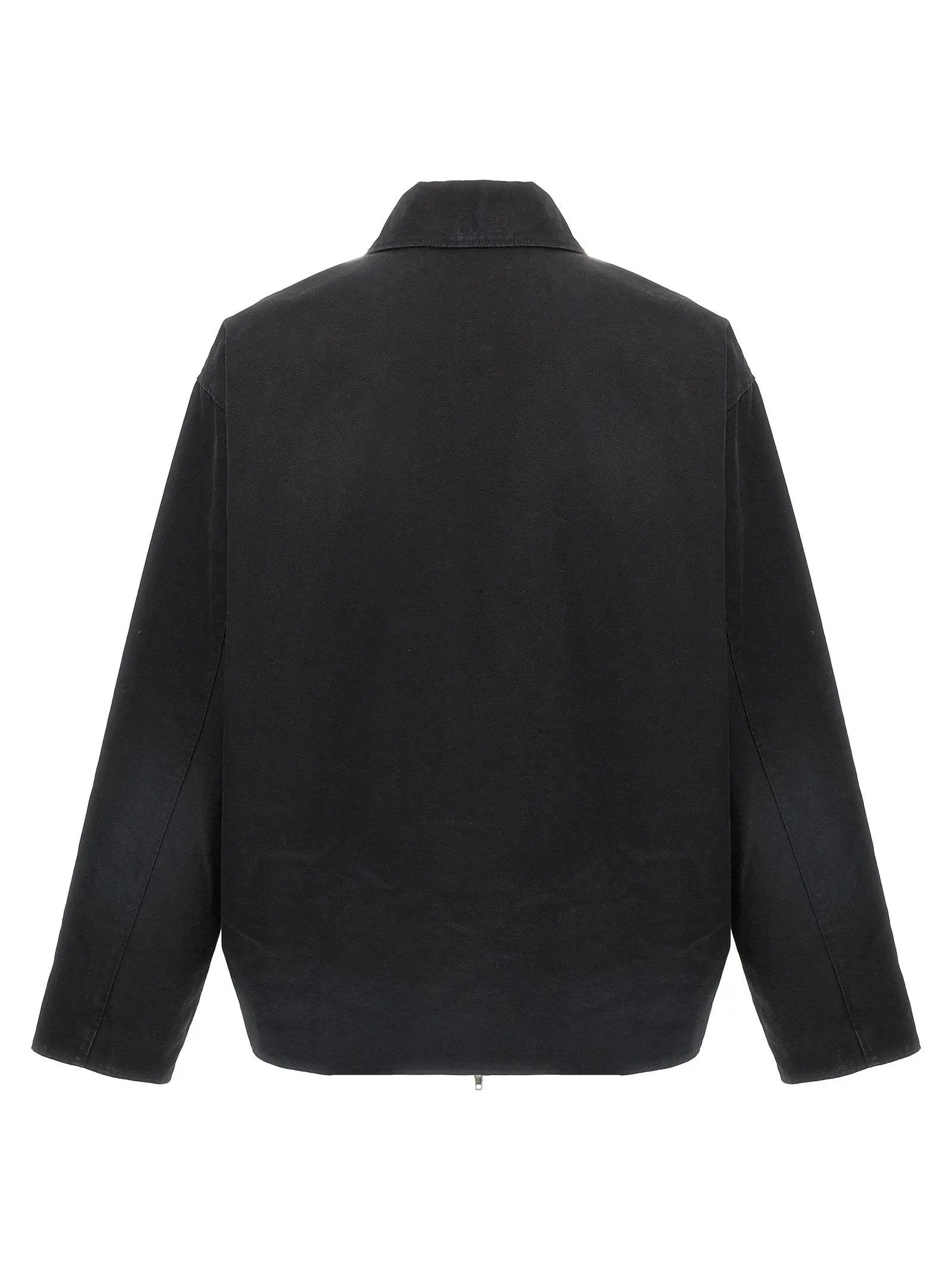 Balenciaga Black Cotton Full-Length Jacket