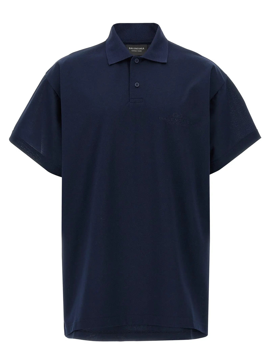 Balenciaga Blue Cotton Polo Shirt