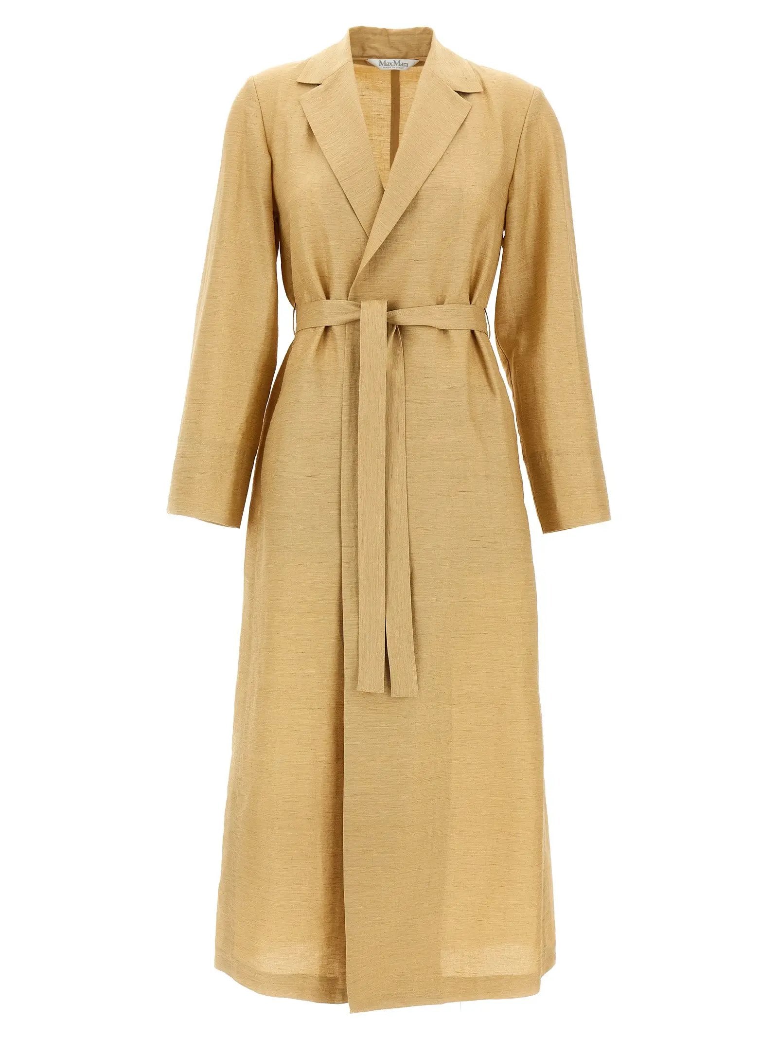 Max Mara Beige Fluorofiber Coat