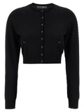 Gilet noir en viscose Dolce & Gabbana