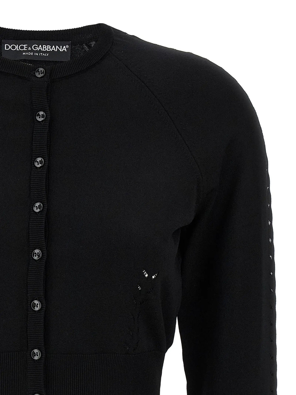 Gilet noir en viscose Dolce & Gabbana