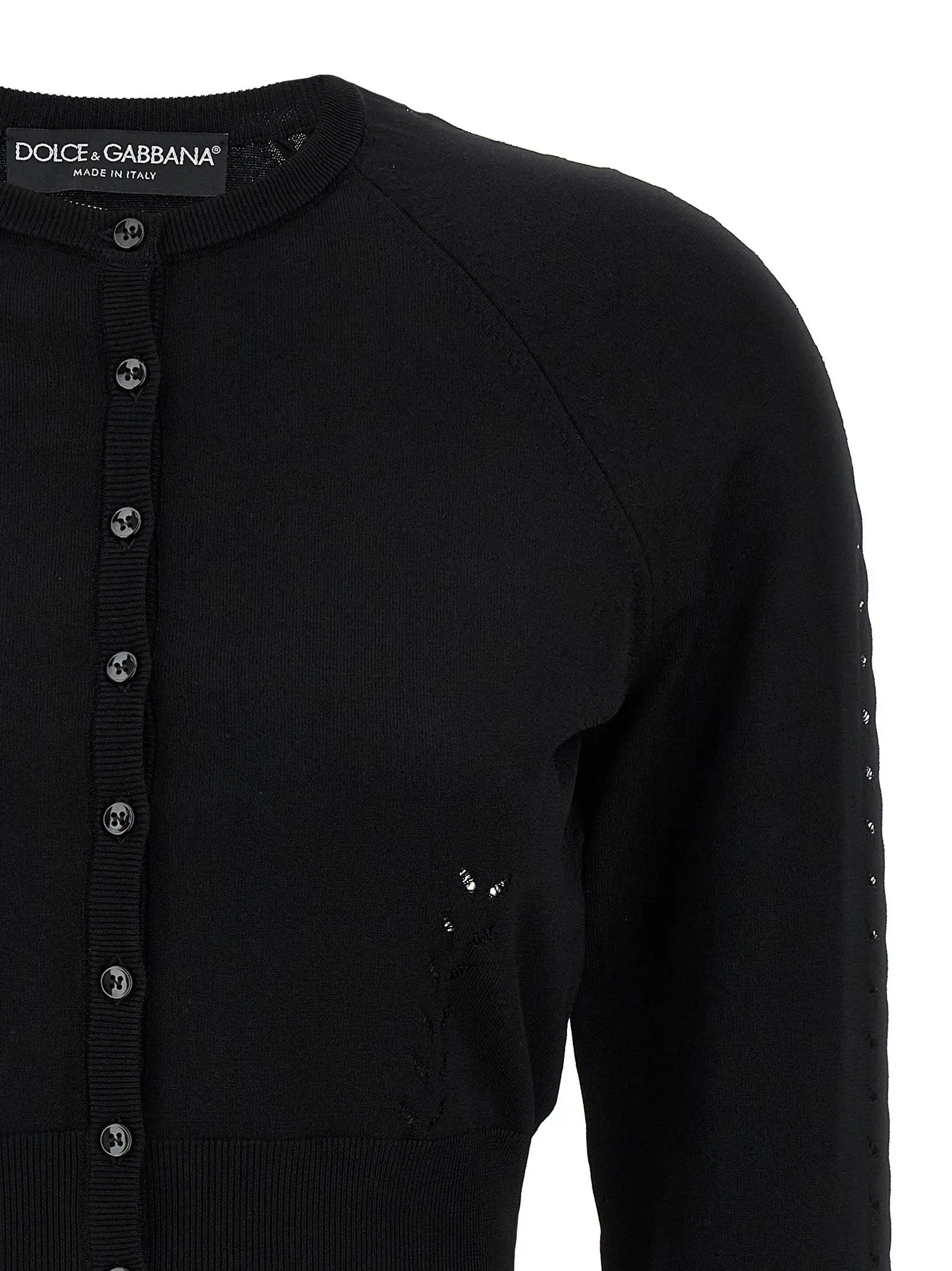 Gilet noir en viscose Dolce & Gabbana