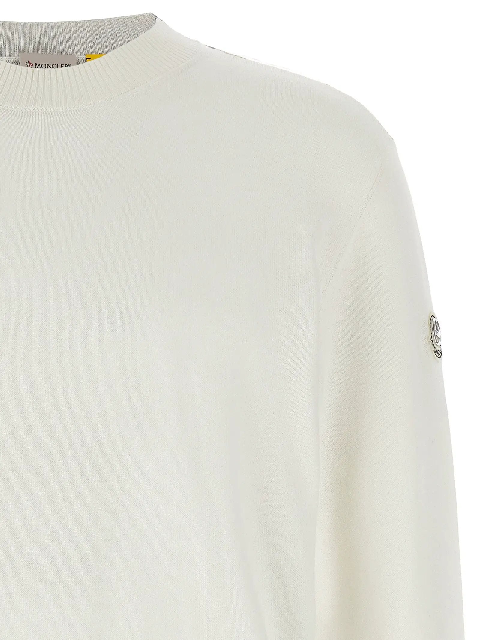 MONCLER GENIUS White Cotton Cardigan